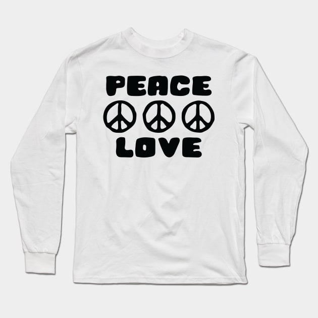 Peace and Love Long Sleeve T-Shirt by abstractsmile